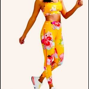 Peloton Cadence leggings saffron